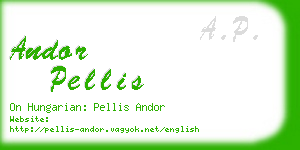 andor pellis business card